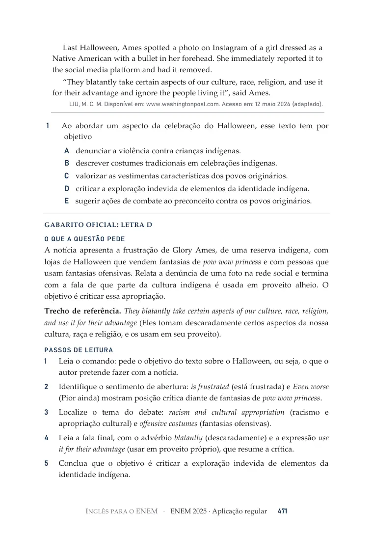 Texto de uma questão, como aparece no caderno
