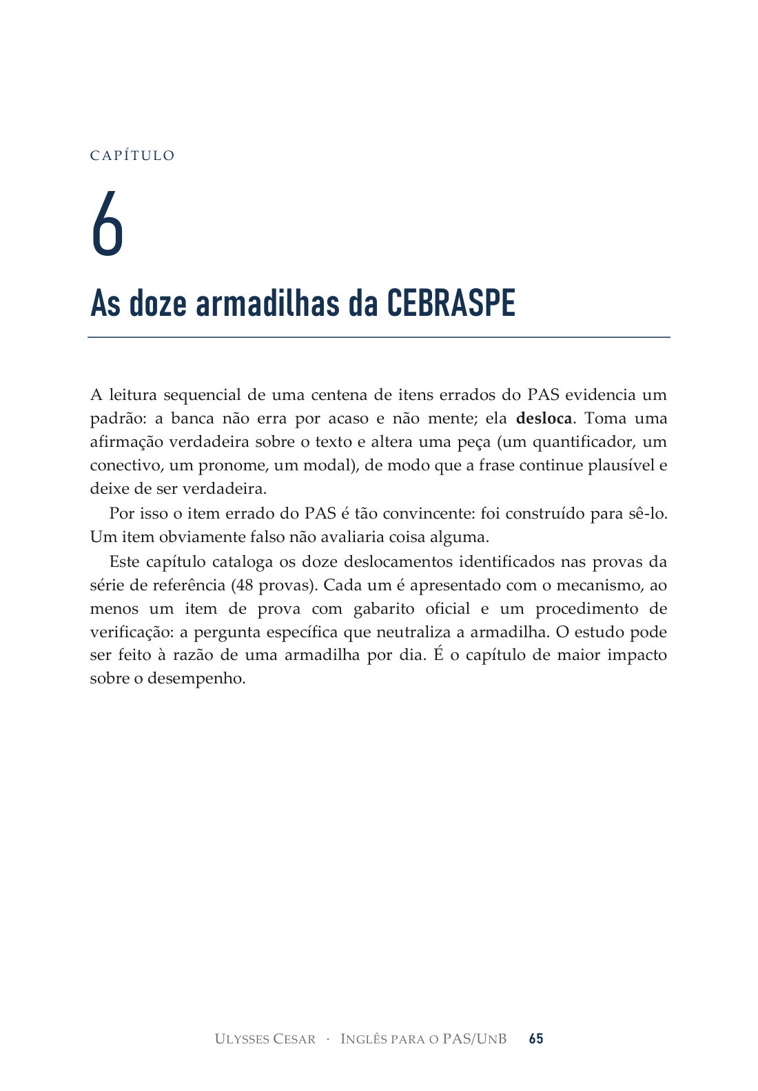 Capítulo 6 · As doze armadilhas da CEBRASPE